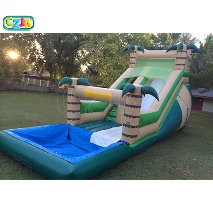Funny Jumbo Blow Up Water Slide  0.55mm PVC Material Unique Design