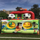 Small Football Obstacle Speed Racer Bounce House For Kids Customized Color