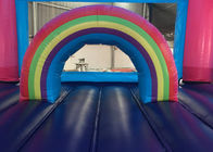 Pink Rainbow Unicorn Bounce House For Adult Fire Retardant And UV Protective Material