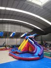 Backyard Shark Giant Inflatable Slide , Blow Up Slide For Inground Pool