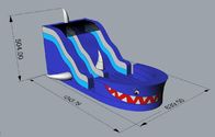 Blue Shark Giant Inflatable Slide UV - Resistance Digital Printing