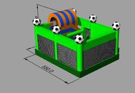 Soccer Football Inflatable Jumping Castle Digital Printing 3 Years Warrenty