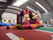 Safety Kids Inflatable Bounce House Mickey And Minnie Mouse Shape