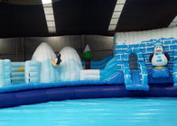 Fun Inflatable Amusement Park Giant Ice World Antarctic Penguin Water Amusement Park