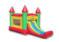 Colorful Inflatable Bounce House Slide Combo Convenient Air Flap With Durable Zippers