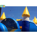 Strong Inflatable Obstacle Course / Waterproof Castle Bounce House With Slide