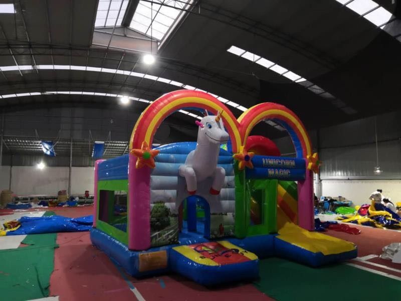 Unicorn Magic Obstacle Jumping Bouncer Obstacle Course Jump House SGS Approved