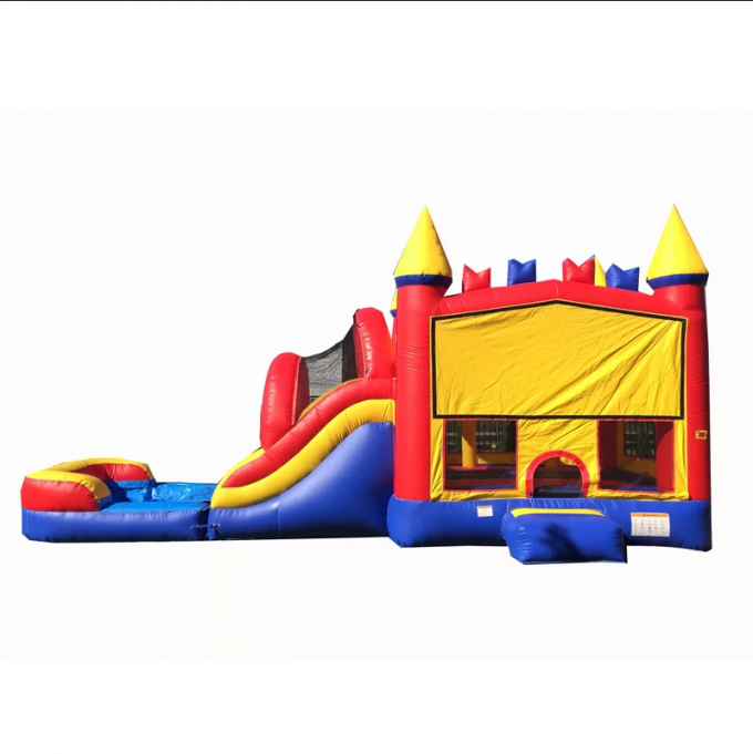 Safety Adult Size Bounce House Castle , Bouncy Castle With Slide Customized Design