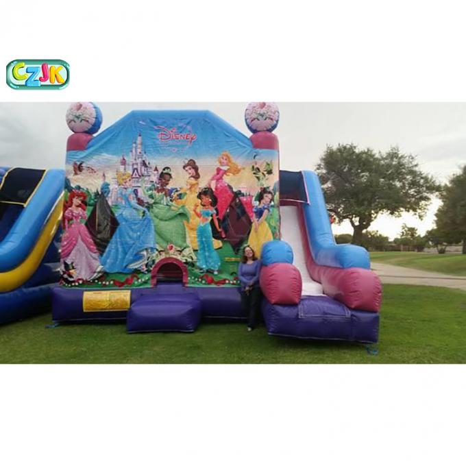 Kids Eco - Friendly  Inflatable Bounce House Combo Double Suture  Four Suture