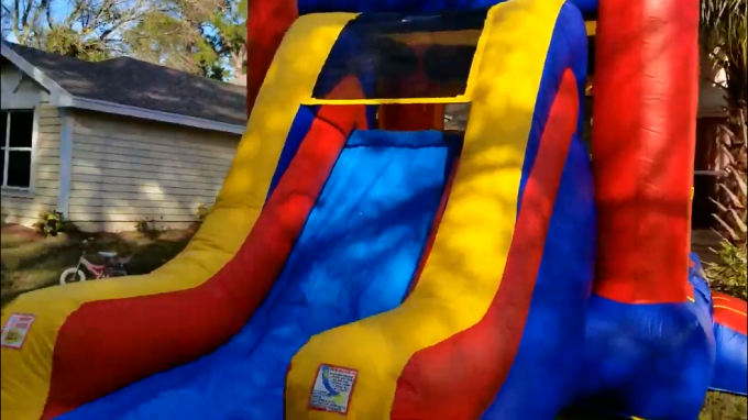Colorful High Strength Inflatable Bounce House Combo Customized Size