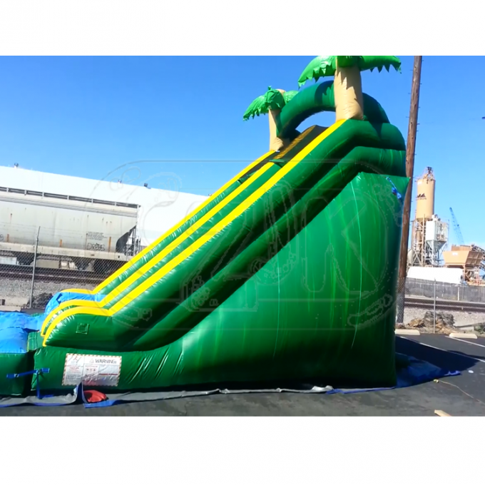 Commercial Inflatable Swimming Pool With Slide / Inflatable Water Slide Big Kids