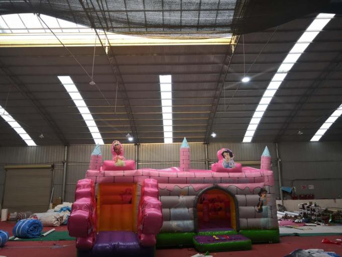 Giant Princess Inflatable Castle Bounce House Waterproof Customized Design
