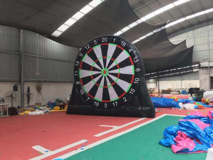 Safety Inflatable Soccer Dart Board With Balls / Inflatable Football Target