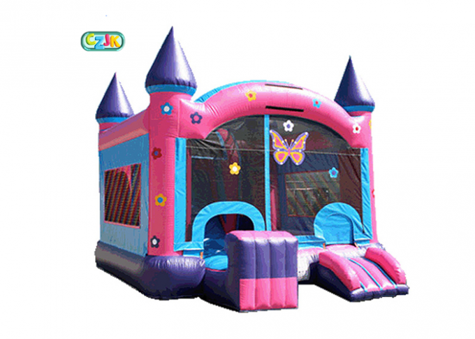 Logo Printing Inflatable Bounce House Combo Inflatable Butterfly Bounce Castle
