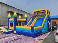 Giant Bounce House Wet Or Dry Combo No Color Fading No Scratch Long Service Life