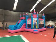 Colorful Professional Inflatable Jumping Castle With Slide Safer For Children