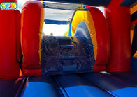 Commercial Blow Up Bounce House With Waterslide Plato Vinyl PVC Material