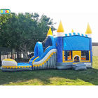 Strong Inflatable Obstacle Course / Waterproof Castle Bounce House With Slide