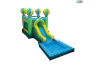 Balloon Theme Inflatable Castle Air Bouncer House With Slide Customized