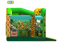 Customized Inflatable Bounce House Combo Safari Park Bounce Castle 3 Years Warranty