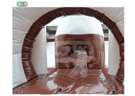 Chocolate Pattern Inflatable Jumping Castle Backyard Bounce House Event Planning