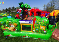 Backyard Animal Kingdom Club Inflatable Bounce House Combo With Multi Color