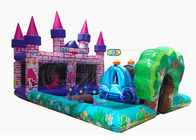 Commercial Inflatable Bounce House Combo Princess Castle Play Zone Customized Size