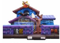 Halloween Haunted House Inflatable Bounce House Combo With Blower Maintenance Kit