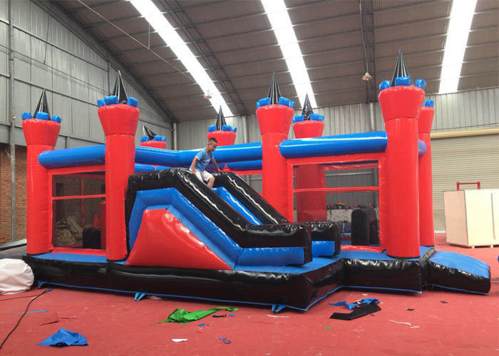 Fun Giant Inflatable Outdoor Games ，Bouncy Castle Obstacle Course