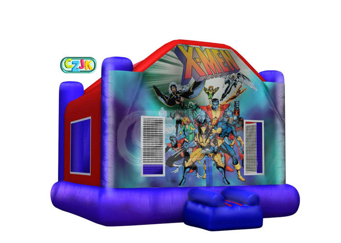 0.55mm PVC Xmen Inflatable Giant Bounce House / Outdoor Bounce House High Performance